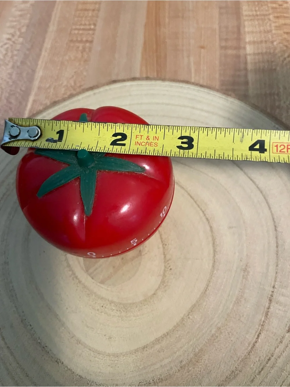 Red Tomato Kitchen Timer - Manual Countdown Timer